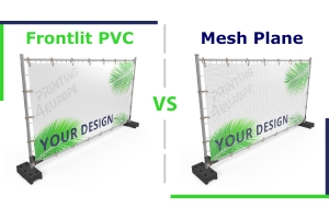 Frontlit PVC Plane oder Mesh-Gewebe – Was ist das beste Banner Material?