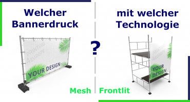 Bauzaunbanner und Gerüstbanner drucken - mit welcher Technologie werden Werbebanner gedruckt?