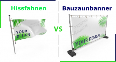 Fahnen oder Bauzaunbanner – was ist das beste Werbemittel?