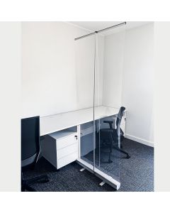 Roll-Up Spuck-Schutz Transparent 85x200 cm