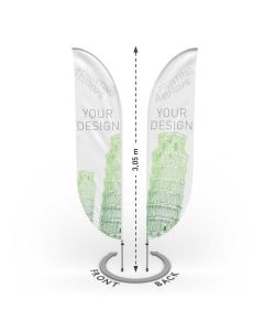 Beachflag beidseitig bedruckt Classic - Printing4Europe