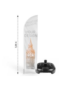 Beachfahnen Set Straight XL mit Wassertank - Printing4Europe