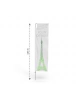 Beachflag mit Aluminium Mast Quadratic M - 365 cm | Printing4Europe