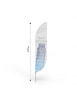 Werbeflaggen Classic Bend L mit Mast - Printing4Europe