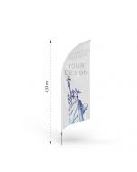 Feather flags with aluminum pole Bend L - Printing4Europe